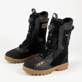 F06000101-014-910 509 Open Box Adult Raid Double Boa Snowmobile Boot Black Gum Size 14