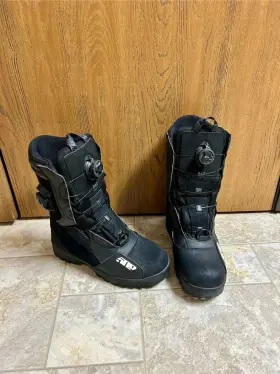 F06000101-0xx-051 509 Raid Double Boa Winter Snowmobile Snow Boots - Black Ops Size 10