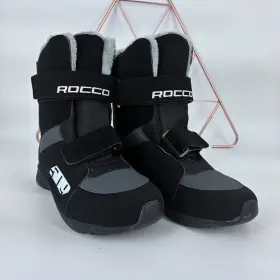 F06001000500001 509 Rocco Snow Boots Youth Insulated Waterproof Lining Nubuck Leather Black 5y
