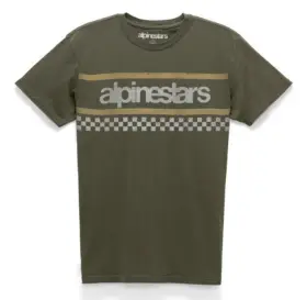 482-71009s Alpinestar Alpinestars Premium Adult Mens Casual Tee T-shirt Od Green Small