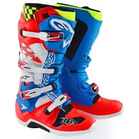0212017 Alpinestars 59121 Troy Lee Designs X - Tech 7 Boots Size 11 Rocket Red White Blue