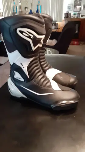 Alpinestars 021506618621 Smx S Boots -white And Black Size 6.5