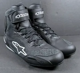 Alpinestars 033637964485 Faster-3 Rideknit Street Riding Shoes Black Size 8.5