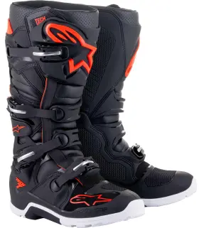 Alpinestars 059347051178 Tech 7 Enduro 24 Mens Mx Offroad Boots Black/red Fluo 12 Usa