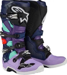 Alpinestars 059347313283 Techstar Imperial Le Mens Mx Offroad Boots Purple 12 Usa