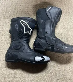 103103b Alpinestars Smx-s Men Street Motorcycle Boots - Black