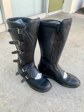 Alpinestars 18-172 Vintage Malcolm Smith X Early Motocross Boots Leather Mx Size 11.5