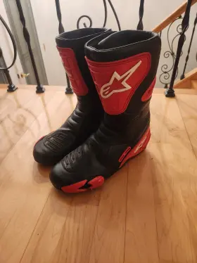 Smx-4 Alpinestars 18383 Vented Boots Black Size 10.5 Us 45 Eu