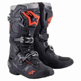 2010020-1030-11 Alpinestars Tech 10 Boots - Black/red Fluorescent Us 11