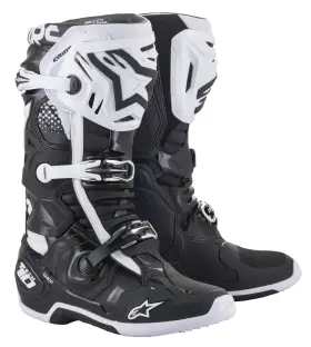 2010020-12-9 Alpinestars Tech 10 Boots Black/white Sz 09