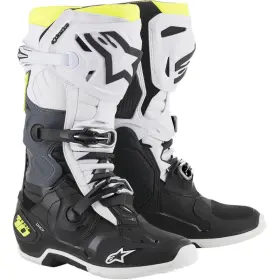 2010020-125-8 Alpinestars Tech 10 Non-vented Boots 8 Black/white/yellow Fluorescent 2010020-125-8 Alpinestars Tech 10 Non-vented Boots 8 Black/white/yellow Fluorescent