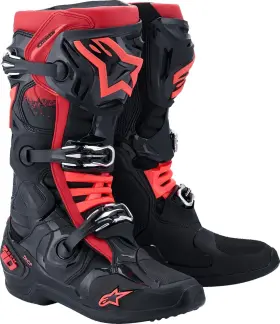 2010020-13-13 Alpinestars Tech 10 Boots Black/red Us 13 Offroad