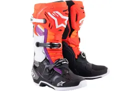 2010020-1332-12 Alpinestars Tech 10 Boots 12 Black/fluo Red/orange/white