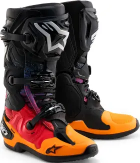 2010020-1654 Alpinestars Tech 10 Le Black Hole Boots - Motocross Dirt Bike Mx