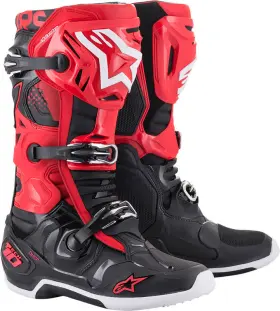 2010020-31-12 Alpinestars Tech 10 Black Red Boots Size 12