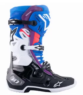 2010520-1792-11 Alpinestars Tech 10 Supervented Boots Black/enamel Blue/purple/white Size 11
