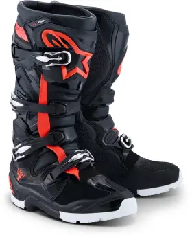 2010526-1321-13 Alpinestars Tech 7 Enduro Drystar Boots 13 Black/red Fluo/white