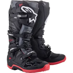 2012014-1153-8 Alpinestars Tech-7 Boots - Black/cool Grey/red 8