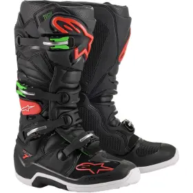 2012014-1366-11 Alpinestars Tech 7 Boots 11 Black/red/green