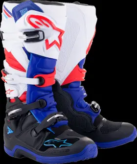 2012014-1732-12 Alpinestars Tech 7 Boots - Black/blue/red/white Us 12