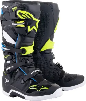 2012014-1795-16 Alpinestars Tech 7 Boots 16 Black/enamel Blue/yellow Fluo 2012014-1795-16 Alpinestars Tech 7 Boots 16 Black/enamel Blue/yellow Fluo