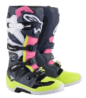 2012014-9076-12 Alpinestars Tech 7 Boots 12 Gray/black/pink