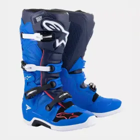 20120147058 Alpinestars Tech 7 Motocross Boots Size 11 Blue Night - Navy Bright Red Mx Atv