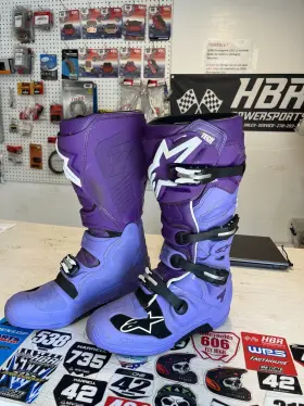 2012025-38-9 Alpinestars Tech 7 Boots - Purple Size 9 Worn Once Mx