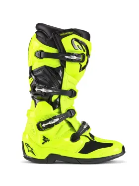 2012025-551-11 Alpinestars Tech 7 Boots Yellow Fluo/black Size 11