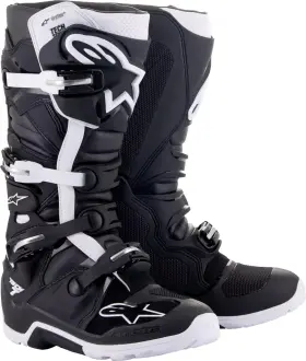 2012620-12-10 Alpinestars Tech 7 Ds Enduro Drystar Boots Size 10 Black/white Dry Star