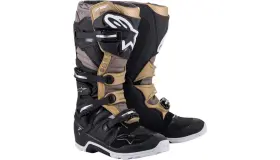 2012620-1959-10 Alpinestars Tech 7 Enduro Drystar Boots Black/gray/gold Size Us 10/eu 44.5