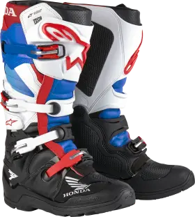 2012723-1272-15 Alpinestars Fits Honda Tech 7 Enduro Drystar Blk/wht/blu/br Red Sz 15