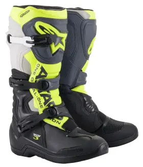 2013018-1055-5 Alpinestars Tech 3 Boots Blk/cool Grey/ylw/fluo Sz 05