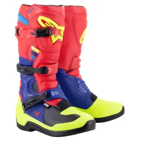 2013018-3375-13 Alpinestars Tech 3 Boots - Red/blue/yellow Adult Size Us 13 / Eu 48