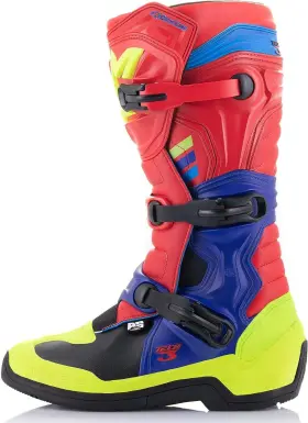 2013018-3375-8 Alpinestars Boot T3 Rd/bl/ Yl Fl 8 2013018-3375-8 Alpinestars Boot T3 Rd/bl/ Yl Fl 8