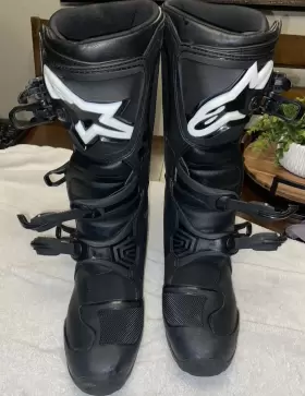 2013118-10-12 Alpinestars Tech 3 Enduro Motorcycle Boots Shoes Black Size 12