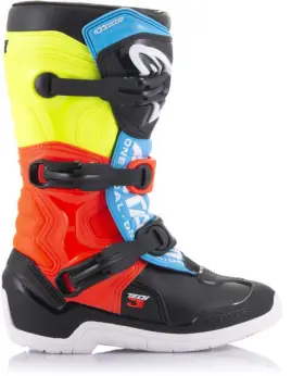 2014018-1538-4 Alpinestars Tech 3s Youth Boots Black Yellow Red 4 37