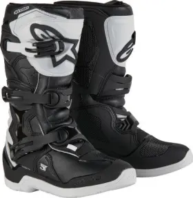 2014024-21-5 Alpinestars Tech 3s Youth Motocross Boots White/black 5 White Black 38