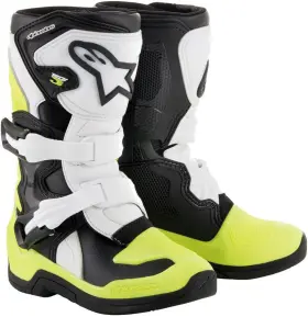 2014518-125-10 Alpinestars Boot T3s Kids Bk/wt/yl 10