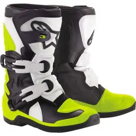 2014518-125-13 Alpinestars Black/white/flo Yellow Sz 13 Tech 3s Pee Wee Boots