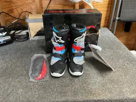 2014518-1538-11 Alpinestars Tech 3s Kids Mx Boots Blk/ylw Fluo/red Fluo Sz 11