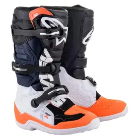2015017-1241-8 Alpinestars Tech 7s Boot Black/white/orange Flo Youth 8