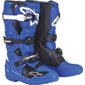 2015017-712-7 Alpinestars Tech 7s Youth Boots Blue/black/white Sz 7 U.s./40.5 2015017-712-7 Alpinestars Tech 7s Youth Boots Blue/black/white Sz 7 U.s./40.5