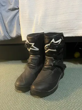 2047117-10-10 Alpinestars Belize Drystar Leather/suede Touring Boots Black Us 10