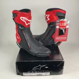 Alpinestars 220067597605 New Smx Plus V2 Vented Motorcycle Boots Black/red Size 47 Us 12
