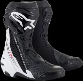 2220021-12-41 Alpinestars Supertech R Boots Black/white Us 7.5 / Eu 41