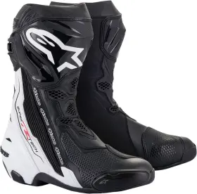 2220021-12-48 Alpinestars Supertech R Boots Black/white Us 12.5 / Eu 48 - Part