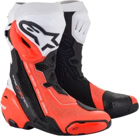 2220121-124-47 Alpinestars Supertech R Vented Boots Us 12 / Eu 47 Black/orange/white 2220121-124-47 Alpinestars Supertech R Vented Boots Us 12 / Eu 47 Black/orange/white