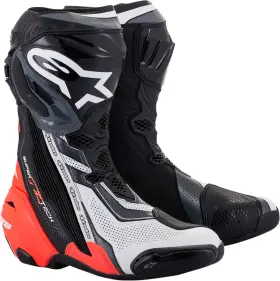 2220121-1329-46 Alpinestars Black/red/white/gray Supertech R Vented Boots Us 11.5 / Eu 46