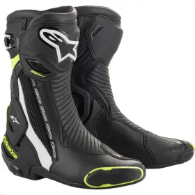 2221019-125-46 Alpinestars Smx Plus Non-vented Boots 11.5 Black/white/yellow Fluorescent